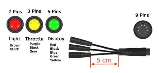 Dây nối điều khiển ngắn 5cm