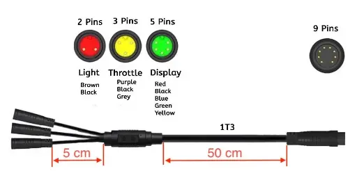 Dây nối điều khiển dài 50 cm